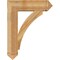 Ekena Millwork Thorton Arts & Crafts Rough Sawn Bracket, Western Red Cedar, 6"W x 26"D x 34"H BKT06X26X34THR03RWR - alternate 3